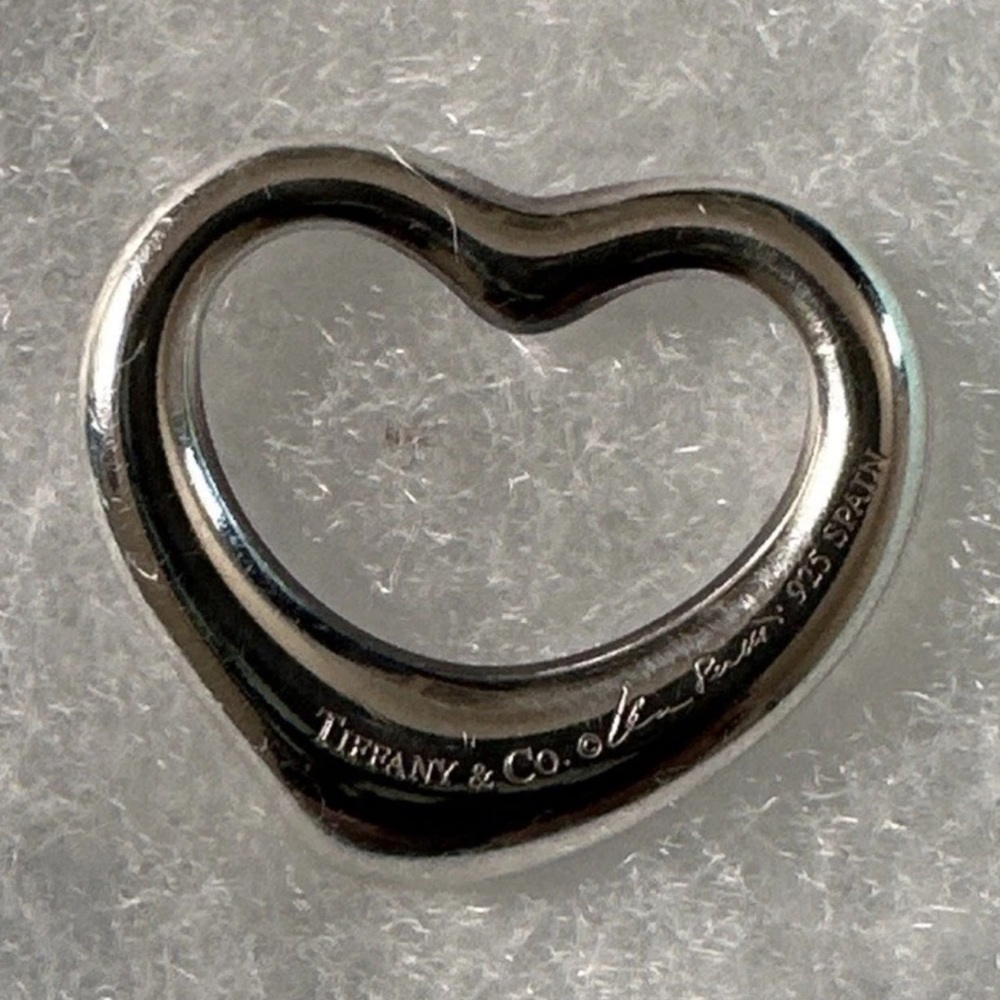 Tiffany & Co Sterling Silver Open Heart Pendant